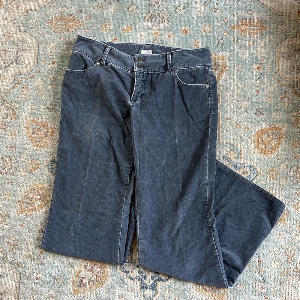 Caslon Blue Gray Corduroy Pants Size 10